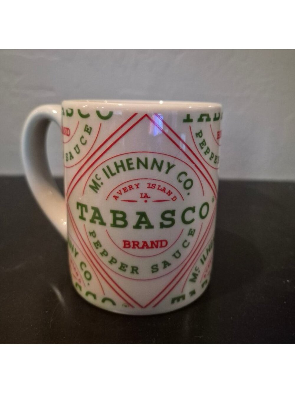 Tabasco Brand Ceramic Coffee Mug With Iconic Red & Green Label Design - Picture 4 of 7